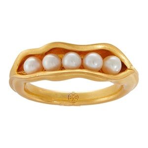 TORY BURCH • Cultured Freshwater Pearl Peapod Ring